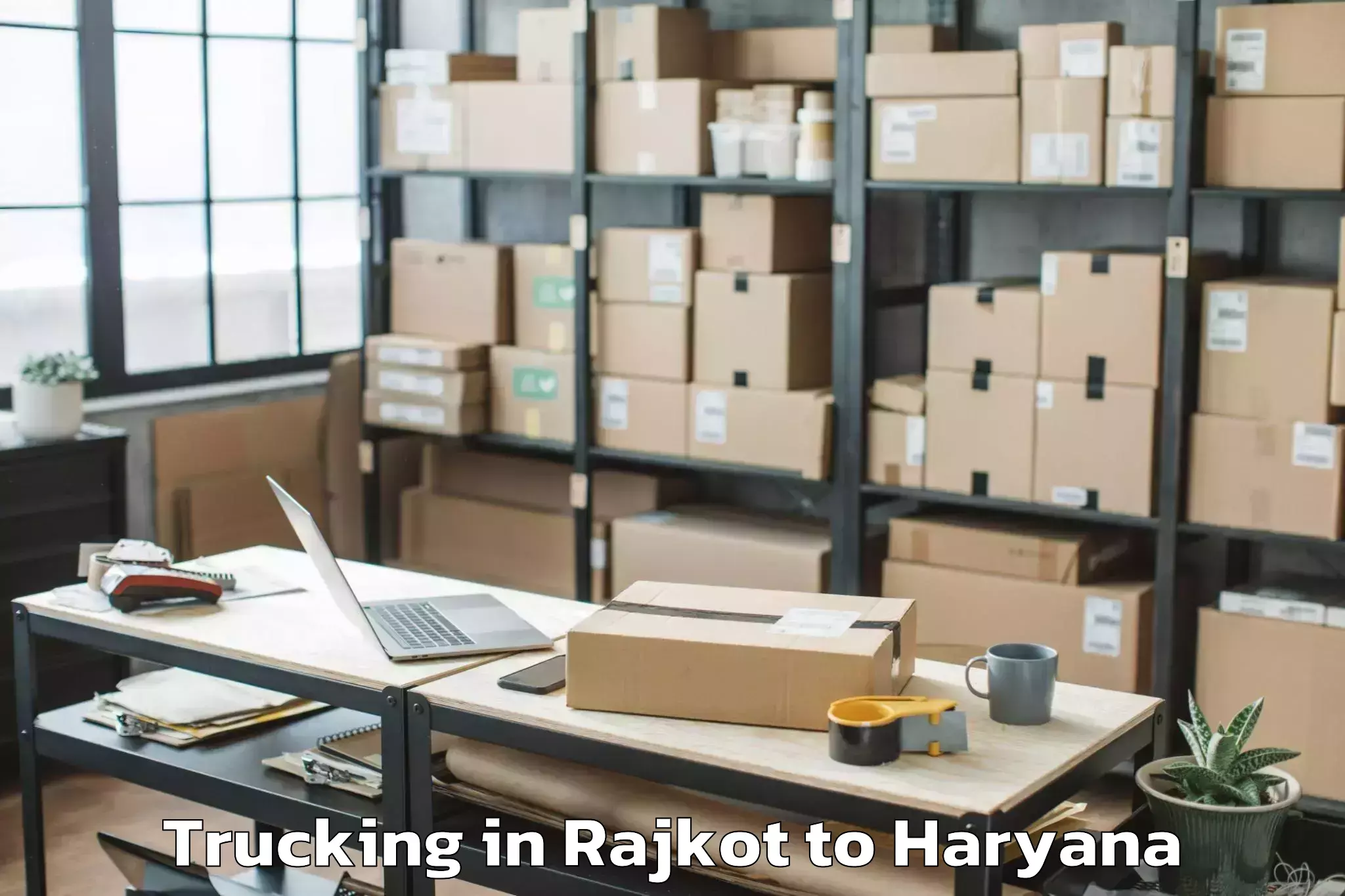 Book Rajkot to Ansal Plaza Mall Gurgaon Trucking